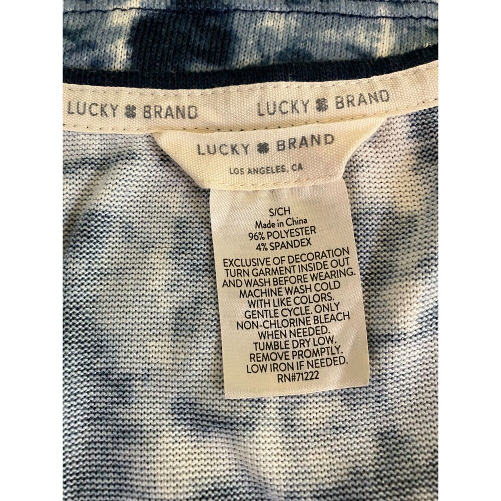 Lucky Brand knit scoop neck tie dye tank top - Picture 3 of 5